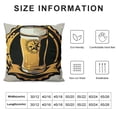 thumbnail image 6 of Acheng Decorative Throw Pillow Covers Beer Emblem Bottle Cap Glass Bar Retro Badge Wheat Sign Ribbon Vintage Alcohol Banner Black for Bedroom,2 Pcs White, 6 of 6