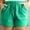 Green, variant on Womens Shorts Casual Sevevn Women's Fashion Solid Color Plus Size Rope Tie Shorts Yoga Sport Shorts