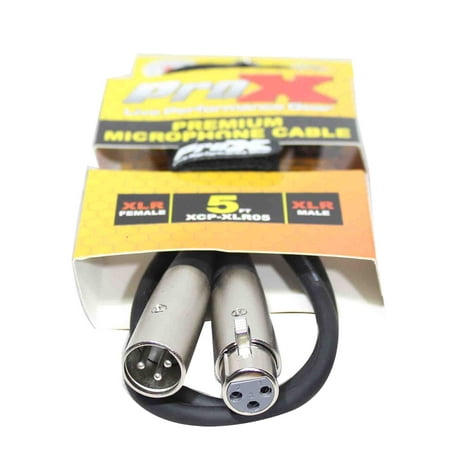 UPC: 0741459147778 | Prox XCP-XLR05 Balanced XLR3-F to XLR3-M Premium Audio Microphone Cable – 5 Feet