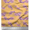 thumbnail image 1 of Soimoi Georgette Viscose Fabric Orchid Floral Decor Fabric Printed Yard 42 Inch Wide, 1 of 3