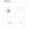 thumbnail image 2 of Kingston Brass KH7008 Pull-Out Kitchen Faucet Sprayer for GS7578 and GSC7578, Brushed Nickel, 2 of 4