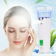 thumbnail image 2 of Nano Facial Mister Mini Face Humidifier Portable Facial Sprayer USB Rechargeable Handy Skin Care Machine for Face Hydrating, Daily Makeup 30ml, White, 2 of 7