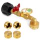 thumbnail image 1 of Adaptador de recarga de propano Getoolet para propano de 1 a 20 libras con manómetro, 1 of 7