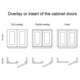 thumbnail image 3 of Newway 2pcs 175 Degree Hinges Frameless Cabinet Doors Hinges Concealed Hydraulically Adjustable Mounting Hinges, 3 of 5