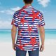 thumbnail image 4 of Balery Sea Stars Camisas hawaianas de manga corta para hombre, camisas playeras de corte holgado, camisas de vacaciones con botones,3X-Large, 4 of 7