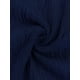 thumbnail image 5 of Camiseta de cuello redondo INSPIRE CHIC para mujer, blusa básica casual de manga media fruncida, talla S, azul oscuro, 5 of 6