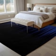thumbnail image 4 of 8'x10' Area Rugs, Navy Blue Black Ombre Indoor Outdoor Area Rug for Living Room Bedroom, Modern Abstract Striped Gradient Washable Bathroom Rugs Kitchen Floor Carpet Mats Home Decor Aesthetic, 4 of 8