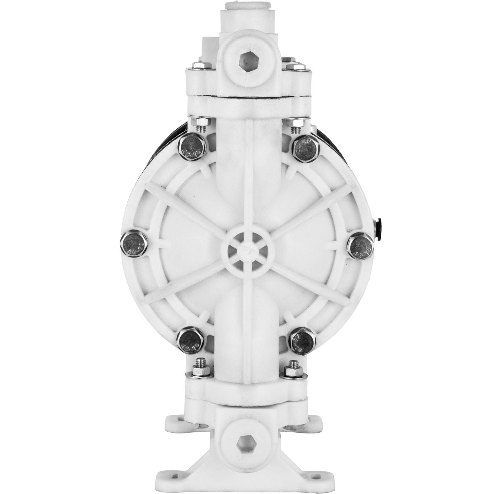 PTFE Diaphragm Pneumatic Pump, 1/2 Inch Inlet & Outlet, Polypropylene Body, 2.5 GPM Flow, 80 PSI, for Diesel, Oil & Low Viscosity Fluid Transfer