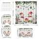 thumbnail image 3 of Yhmxh Decoración del baño Cortina de ducha navideña con fondo de Papá Noel, tela para colgar en el baño Organizadores y almacenamiento de baño Accesorios de baño, 3 of 5