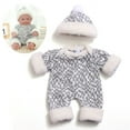 thumbnail image 2 of MORESEC under $5 3Pcs Doll Clothes Gift, 30cm Doll Winter Clothing Set, Warm RebornBabyDoll Outfit, Seasonal Dress Up Costume for 12 Inch Doll, Cozy Pretend PlayToy, Holiday Doll Fashion Gift, 2 of 9