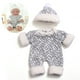 thumbnail image 1 of Conjunto de vestido navideño para muñecas Reborn de 30 cm | Disfraz de algodón elástico rosa, rojo y gris | Regalo y juguete para niñas de más de 3 años, 1 of 6