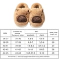thumbnail image 3 of Carpincho Borrosas Pantuflas Mullidas para Parejas Con Punta Cerrada Felpa Lindas Cómodas Antideslizantes Interior, 3 of 9