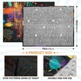 thumbnail image 4 of 70x55 Inches Glow in The Dark Blanket Cozy Throw Camping Blankets for Home and Outdoor Use Data Streams Pattern, 4 of 8
