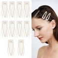 thumbnail image 3 of vnanda Styling Small Hair Clips 10pcs Double Grip Hair Clips Retro Small Hair Pins Metal Snap Hair Barrettes Headdress Hair Accessories, 3 of 8