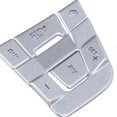 thumbnail image 3 of 6PCS Car Driving Auxiliary Button Sticker Trim Silver Aluminium Alloy Replacement for X5X6 10‑13, 3 of 4