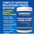 thumbnail image 5 of LifeSource Vitamins Ultra Mineral & Multivitamin Powder with Phytos – Naturally Flavored Vitamin Powder for Immune Support - 14 oz, 5 of 9
