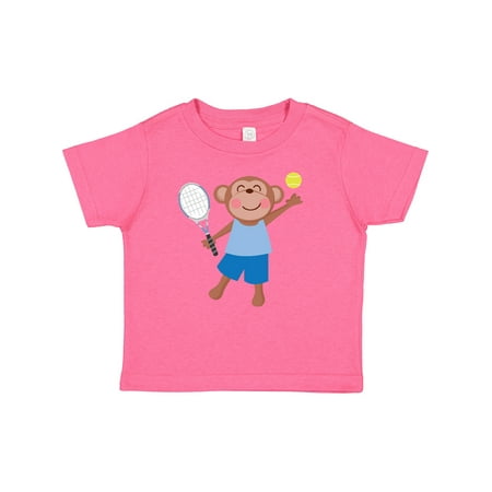 

Inktastic Tennis Monkey Kids Gift Baby Boy T-Shirt