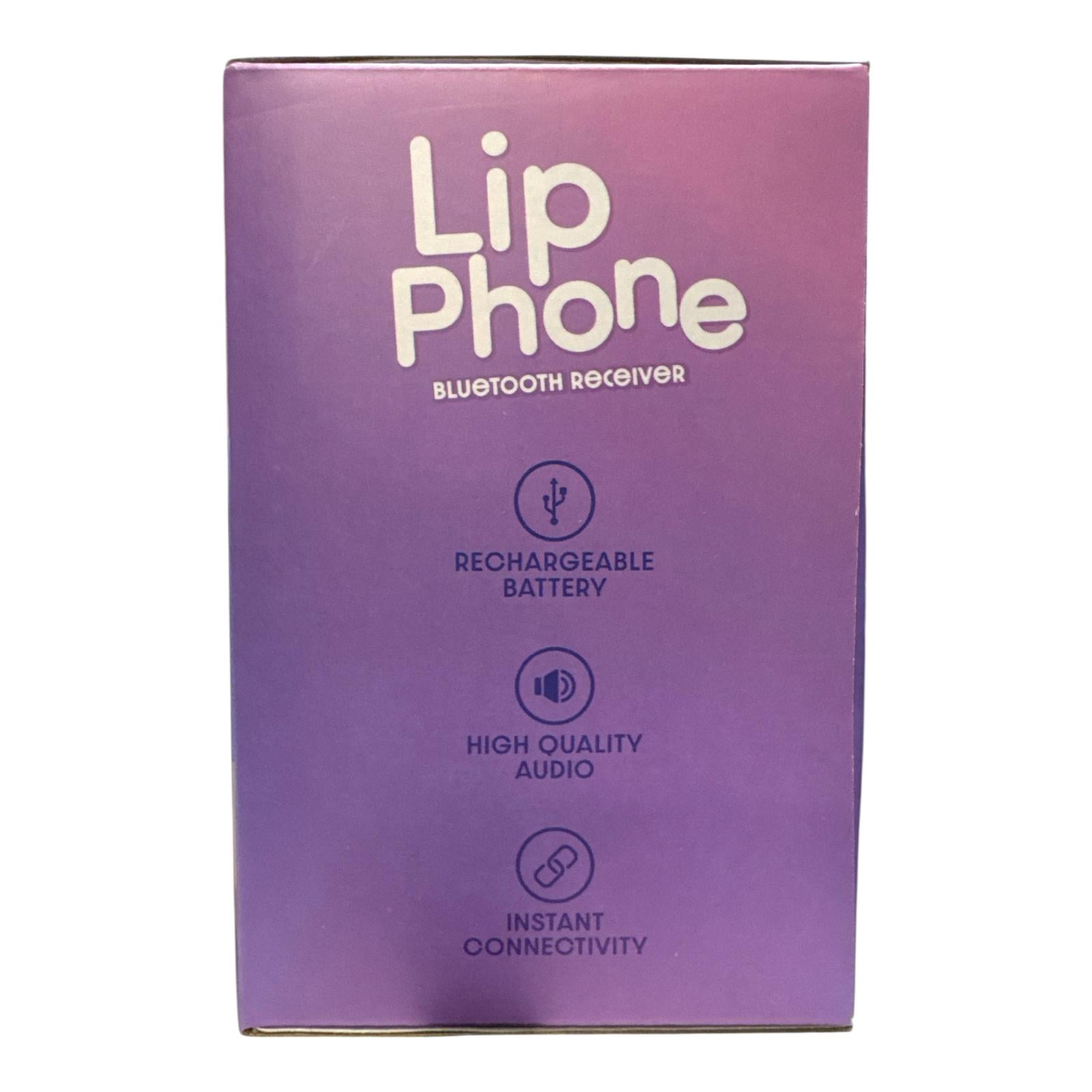 Lip Phone Bluetooth Receiver, Pink Wireless Retro Handset