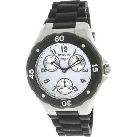Women's 0733 Silver Silicone Japanese Quartz Fashion Watch