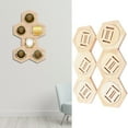 thumbnail image 6 of Magnetic Medal Display Stand Honeycomb Wooden Medal Holder, 6 of 7