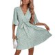 thumbnail image 2 of Vestidos Para Mujer Vestidos Casuales de Moda Correas de Manga Corta Con Cuello en V Vestido Estampado Odeerbi ODB165018, 2 of 8