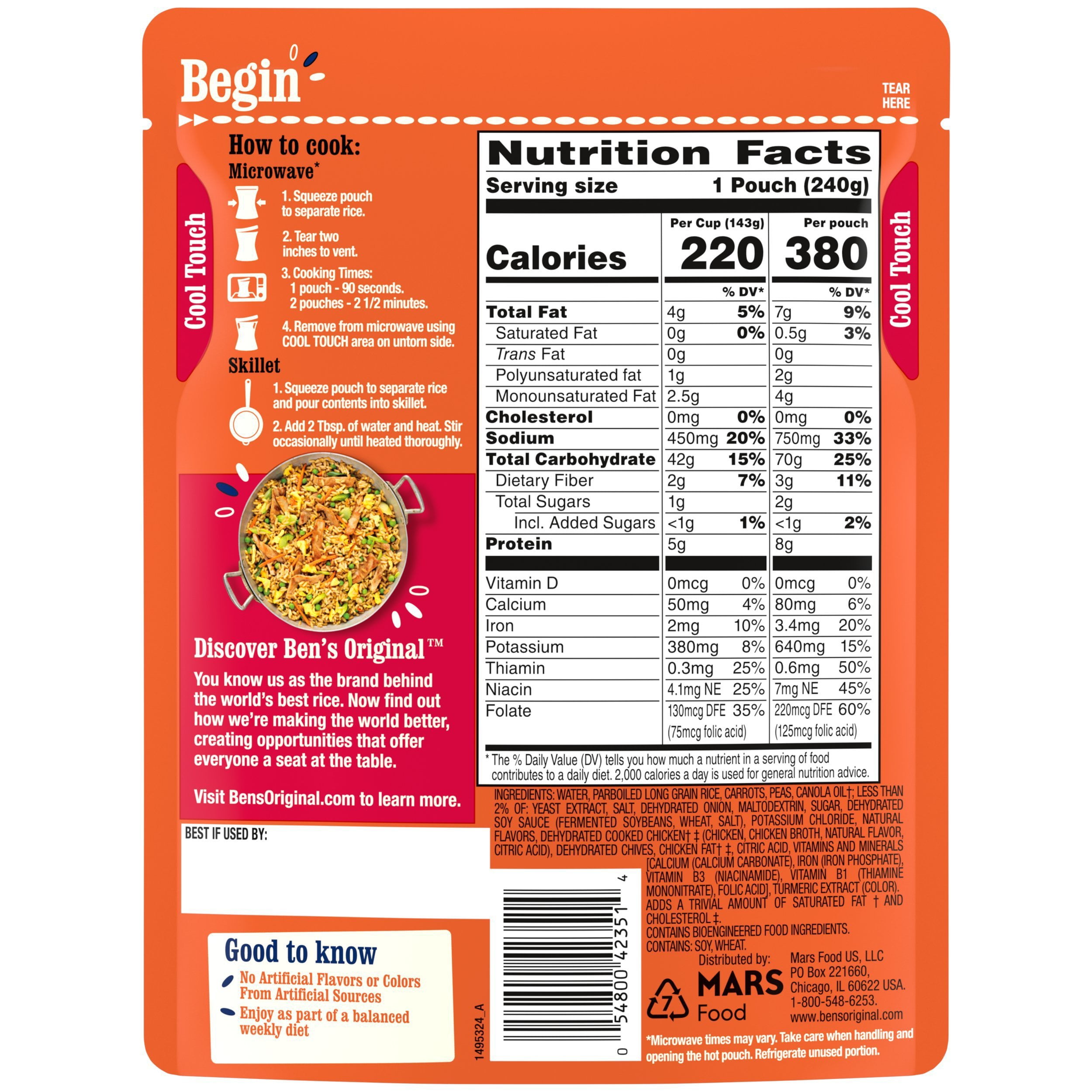 3 Pack of Ben's Original Ready Rice Fried Flavored Rice - 8.5 oz (Packaging Varies)