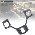 thumbnail image 4 of TOTACIÓN DE LA CUBIERTA DEL MARCO DEL BOTÓN DEL VOLANTE, Decoración Interior de Fibra de Carbono Fibra de la Cubierta del Volante del Volante para 1500 2500 3500 2011-2018, 4 of 7
