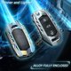 thumbnail image 3 of Ocezbiis Para Volkswagen Key Fob Cover Llavero Aleación De Zinc Protección Carcasa Para Llave De Coche Compatible Con Vw Holder Smart Remote Keyless Keyshell Accesorios (Para Vw Estilo A Plata), 3 of 5