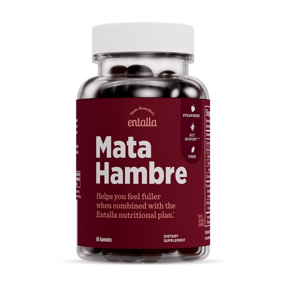 Entalla Mata Hambre, Gummy, Strawberry Flavor, Dietary Supplement