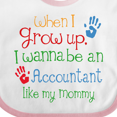 thumbnail image 4 of Inktastic Accountant Like Mommy Boys or Girls Baby Bib, 4 of 4