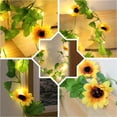 thumbnail image 3 of Clearance 20 LED Artificial Sunflower String Lights, 6.5 ft Sunflower Garland with Lights Battery Operated Flower Fairy String Lights for Bedroom Wedding Birthday Party Home Garden Decor, 3 of 6