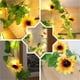 thumbnail image 3 of Xihbxyly Guirnalda de Luces Led de Girasol, Diseño Floral Decorativo, Luz Amarilla Cálida, 2 M de Largo, Funciona con Pilas, Decoración Navideña, Regalo para El Día de La Madre, Protección Ip43 Contr, 3 of 7