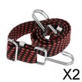 thumbnail image 1 of Paquete de 2-4 correas elásticas resistentes Colamx para equipaje de viaje con ganchos color rojo 1m 2 piezas, 1 of 8