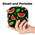 thumbnail image 2 of Watermelon Sanitary Napkin Storage Bag, Menstrual Pad Bag Portable Nylon Oxford Cloth Menstrual Cup Pouch with Zipper for Teen Girls Women Ladies, 2 of 7