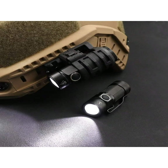 QUTETN 3pcs/Set Anti-Seismic Strong Light Flashlight Outdoor Camping Tactical Hunting Flashlight Fit On Helmet (Battery Not Included  Need 1pc CR123A Batteries)