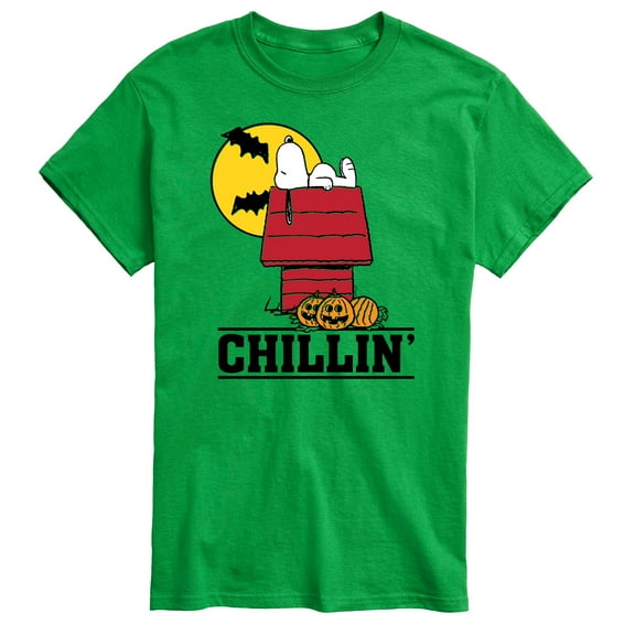 Peanuts - Snoopy Chillin Halloween - Men's Short Sleeve Graphic T-Shirt