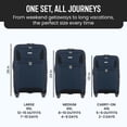 thumbnail image 4 of Mirage Luggage Casey Softside Luggage Set, Expandable, 3-Piece, 20in/24in/28in, Navy, 4 of 13