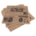 thumbnail image 3 of G.E.T. 4-TE1050 Appetizer / Serving Basket Tissue Liner Paper, 12" x 12", Cuban Newsprint (Case of 1000), 3 of 6