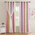 thumbnail image 1 of Cortinas XiDi Kids, color rosa y amarillo, 132 x 137 cm, 2 paneles, opacas, 1 of 7