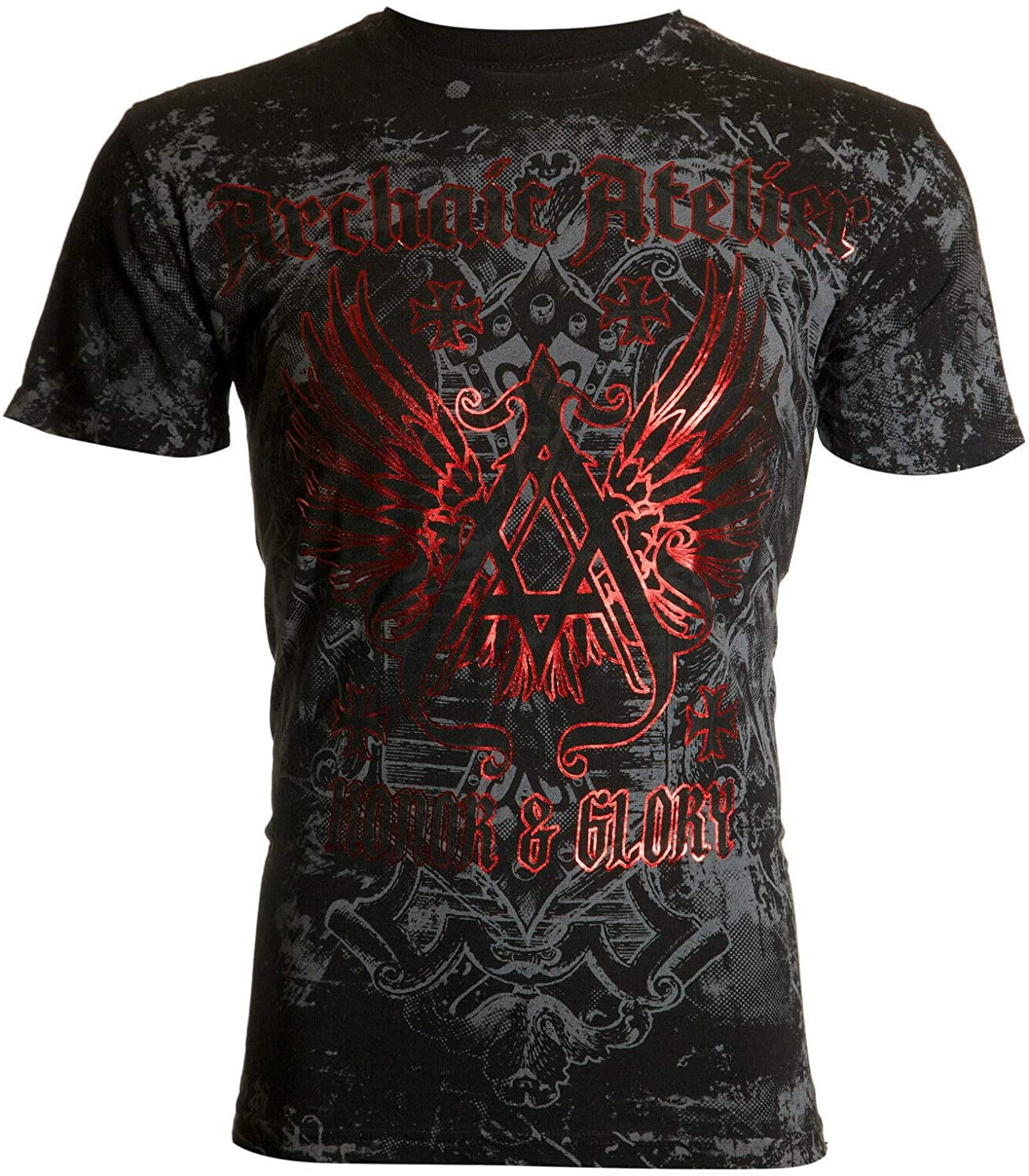 Xtreme Couture Rebel Saint Men's T-Shirt | Affliction Dark Death Biker Graphic Tee - View #6