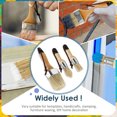 thumbnail image 3 of Tysrjsv 3pcs Wax Paint Brush Set Round Chalk Paint Brushes Natural Bristle Paint Brushes with Wooden Handle Reusable Soft Wax Paint Brush for Chalk Paint Milk Paint Art Crafts, 3 of 9