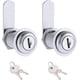 thumbnail image 1 of Juego de cerradura y pestillo de seguridad para cajón de 30 mm, paquete de 2 con 4 llaves, ideal para buzones y muebles, 1 of 5