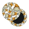 thumbnail image 2 of Bingfone12 Inch Padded Round Bar Stool Cover Cushion With Elastic Fabric Round Chair Seat - Giraffes Head, 2 of 7