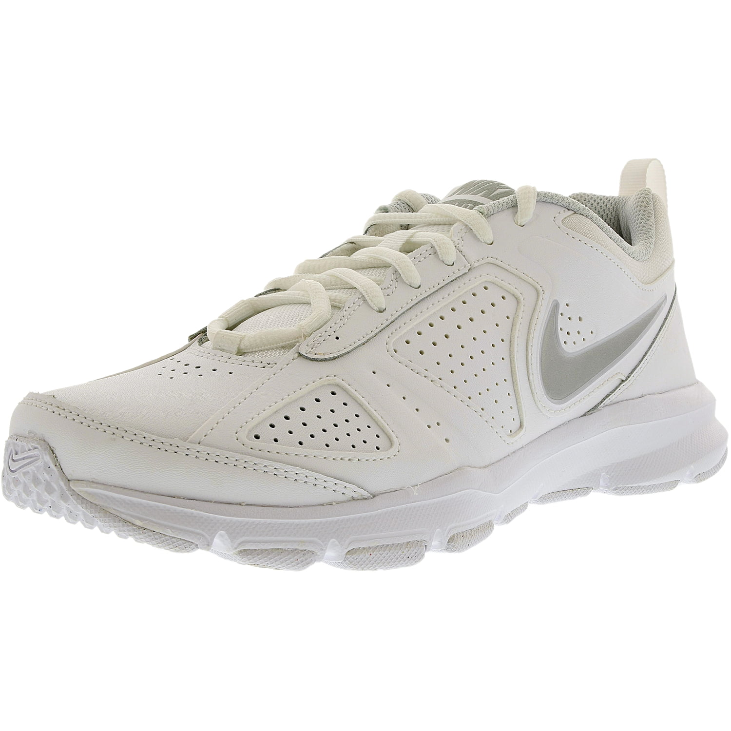 Nike Men's T-Lite White/Metallic Silver/Pure Ankle-High Shoe - 7.5M Walmart.com