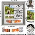 thumbnail image 3 of Dog Memorial Picture Frame 9x9inch with Photo Clip & Collar Holder, 3 of 9