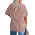 thumbnail image 2 of LEEYNEER Women Plus Size T Shirts Oversized Half Sleeve Tunic Top, 2 of 3
