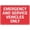 Warning Sign 2, variant on Emergency And Service Vehicles Only Outdoor Safe Sign - 8"x12", UV Protected, Weatherproof - Hospital, Fire Station, Emergency Zone, Street Alert