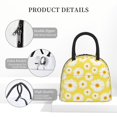 thumbnail image 4 of Fotbe Daisies Flowers Bolsa de Almuerzo con Estampado, Lonchera Aislada, Contenedor de Comida Reutilizable Tipo Cooler a Prueba de Fugas, 4 of 6