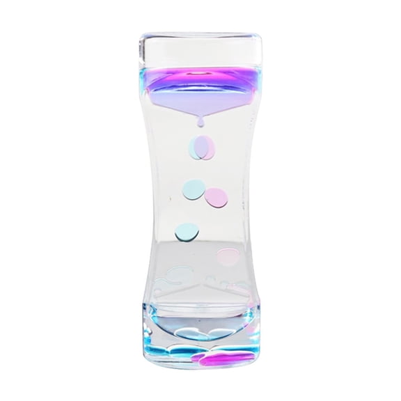 RUIG Liquid Timer - Sensory Toy for Relaxation, Liquid Bubbler Timer with Floating Color Lava Lamp, Party Favors, Gift Basket Filler, Stress Relief Kawaii Stuff Toys