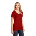thumbnail image 4 of District Made Women's Short sleeve Cotton V-Neck T Shirts DM1170L, 4 of 6